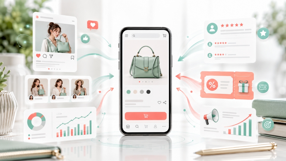 Qoo10の集客導線と売り場改善のイメージ